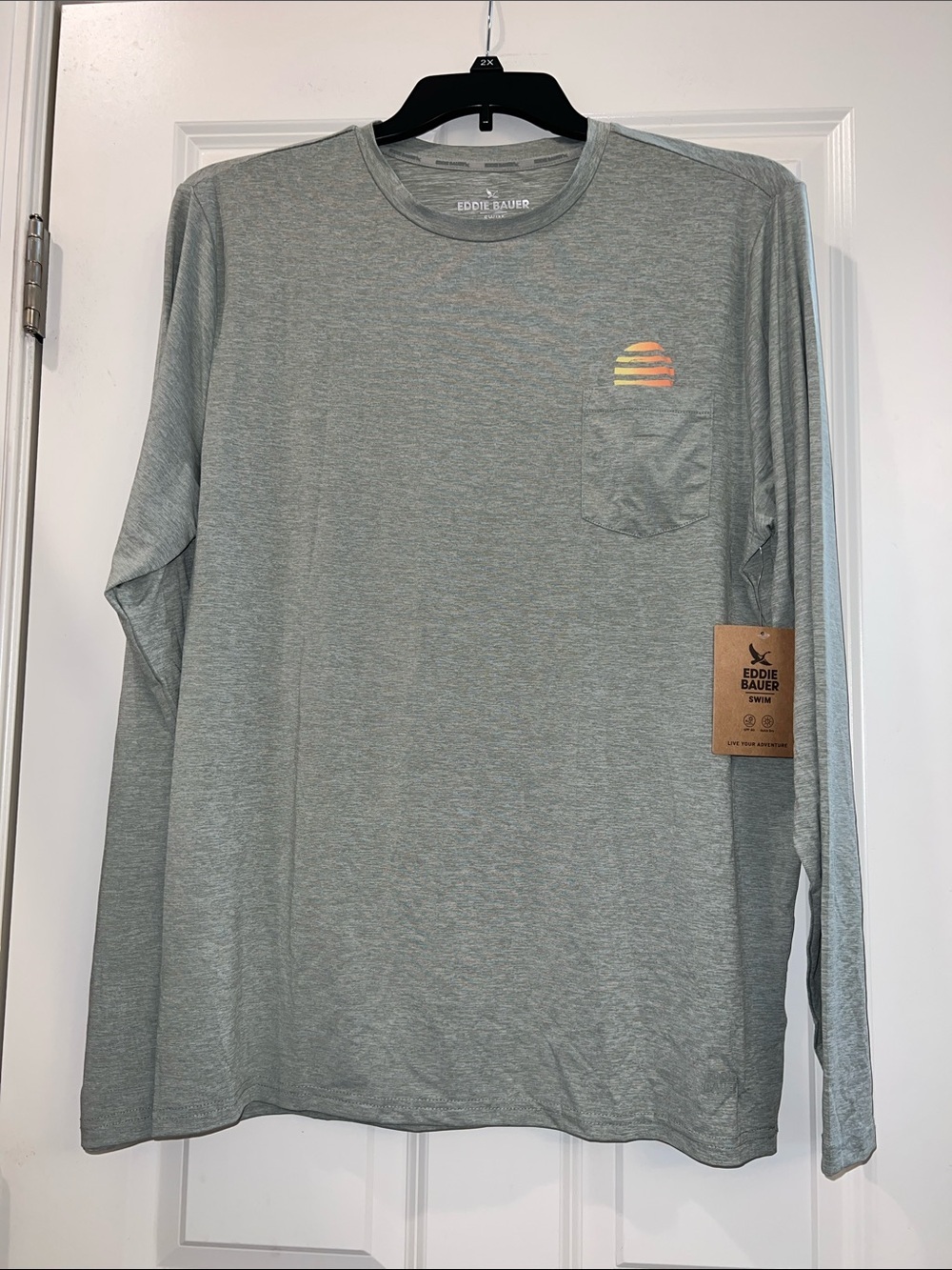 Eddie Bauer Long-Sleeve Rashguard with Sunset Graphic